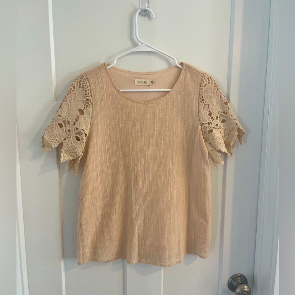 Roolee Shirt — Pale pink/peach
